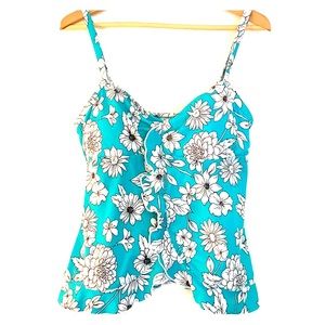 Ruffled Tankini Top